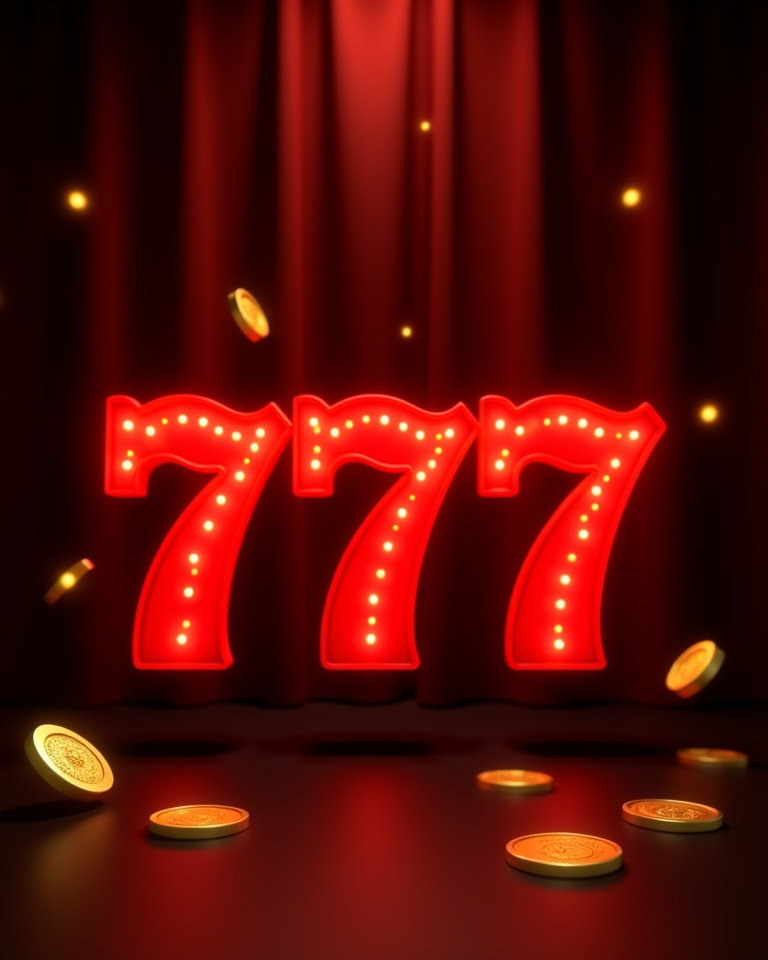 Neon 777 reel artwork